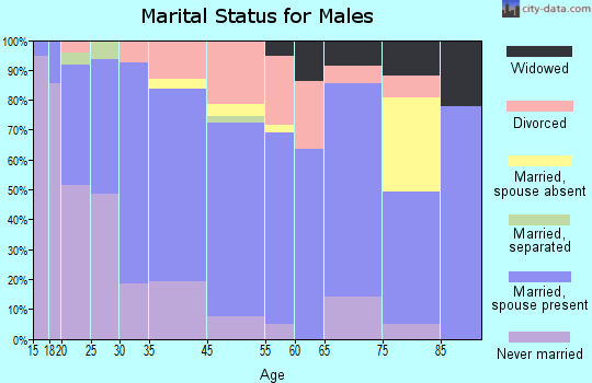 Huntsville marital status for males