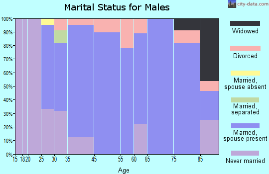Exeter marital status for males