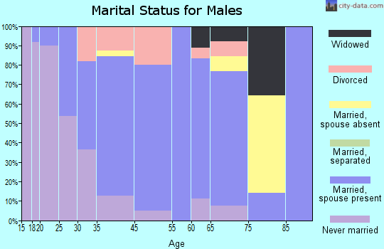 Fairmont marital status for males