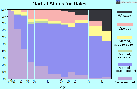 Grand Island marital status for males