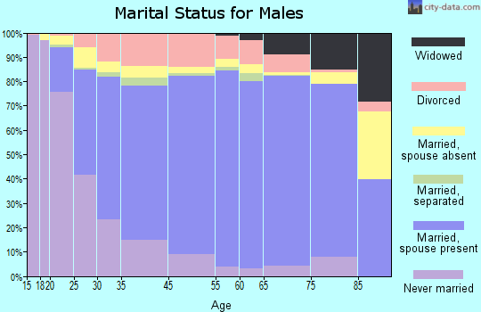 Hastings marital status for males