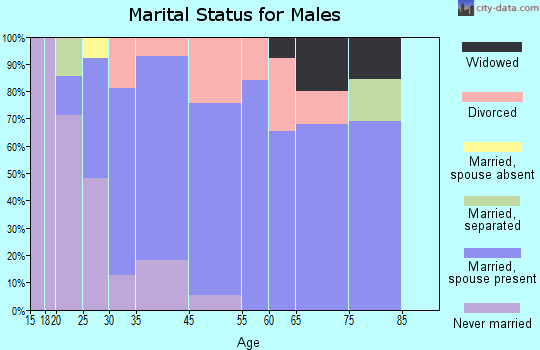 Indianola marital status for males