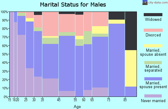 Kensett marital status for males