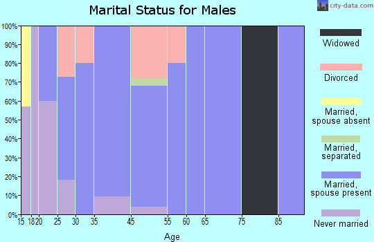 Marquette marital status for males