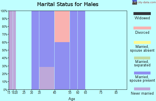 Stockville marital status for males