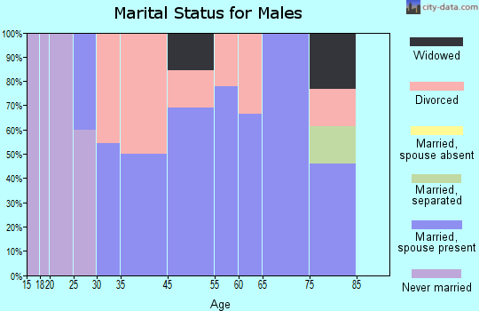 Sumner marital status for males