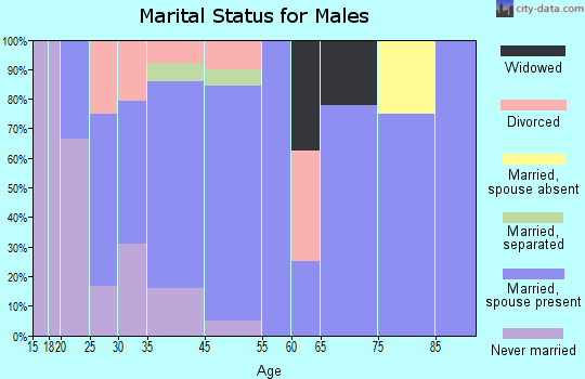 Valparaiso marital status for males