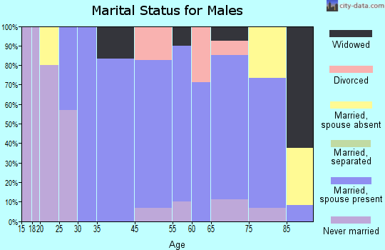 Verdigre marital status for males