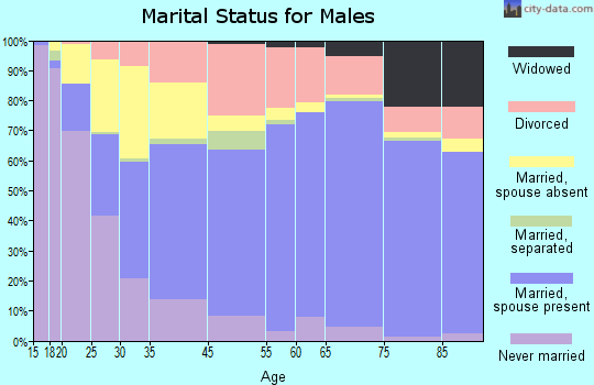 Carson City marital status for males