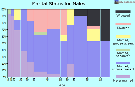 Gardnerville marital status for males