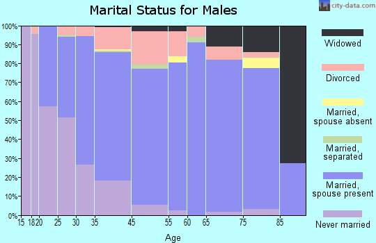 Gardnerville Ranchos marital status for males