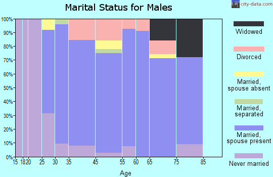 Indian Hills marital status for males