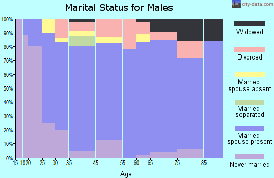 Mesquite marital status for males