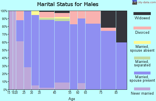 Moapa Valley marital status for males