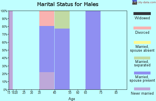Mount Charleston marital status for males