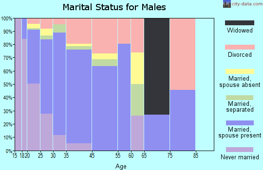 Nellis AFB marital status for males