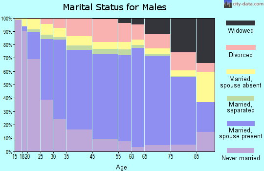 North Las Vegas marital status for males
