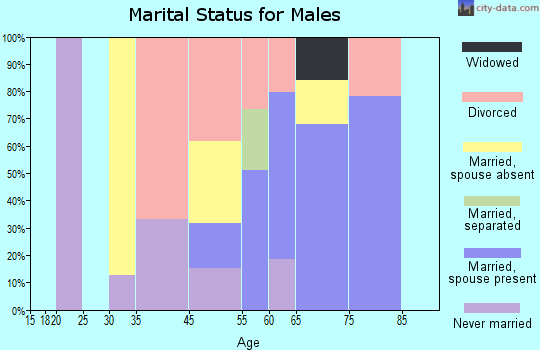 Searchlight marital status for males