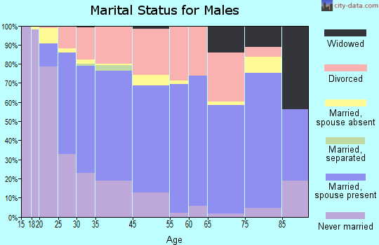 Sun Valley marital status for males