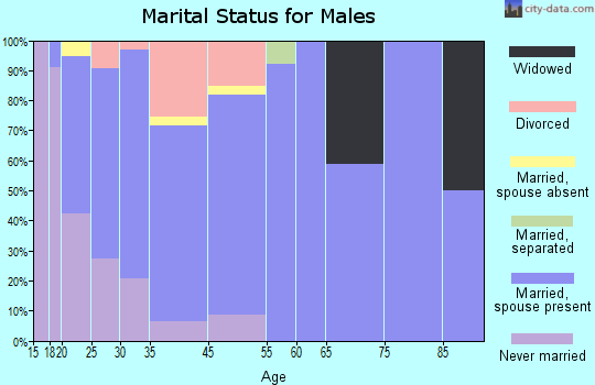 Lowell marital status for males