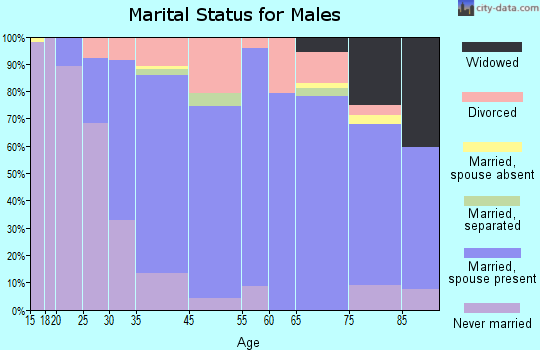 Hampton marital status for males