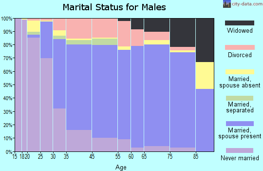 Keene marital status for males