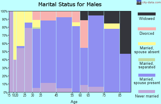 South Hooksett marital status for males