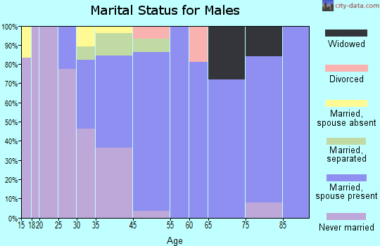 Allenhurst marital status for males