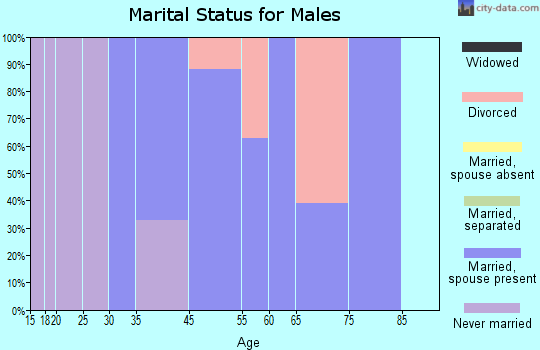 Allenwood marital status for males