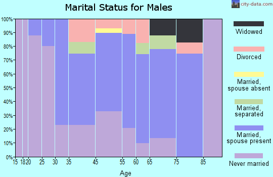 Avon-by-the-Sea marital status for males