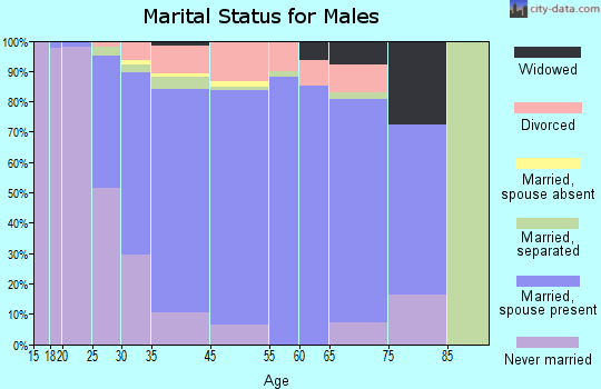 Beachwood marital status for males