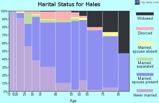 Bellmawr marital status for males