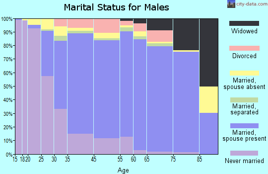 Bergenfield marital status for males