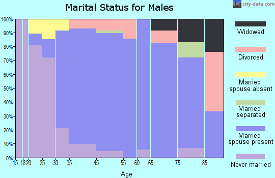 Bernardsville marital status for males
