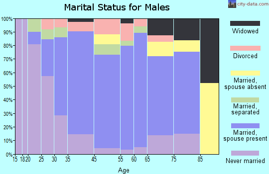Cape May Court House marital status for males