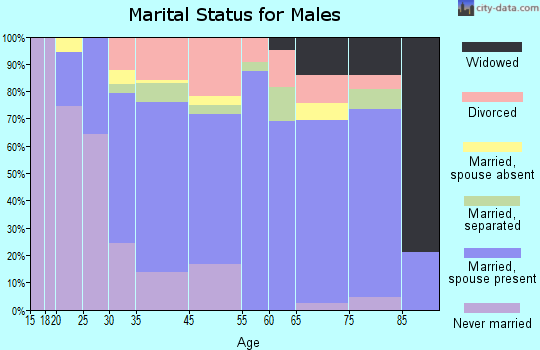 Carneys Point marital status for males