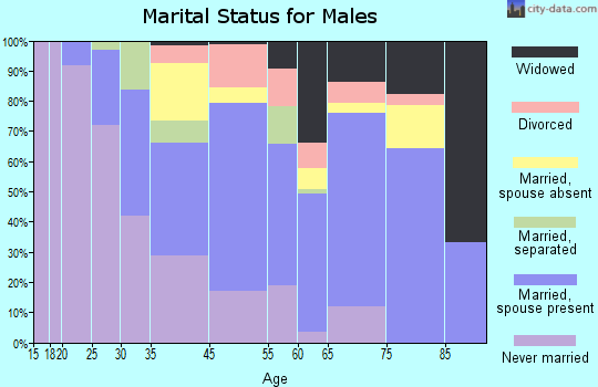 Chesilhurst marital status for males