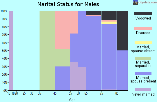 Clearbrook Park marital status for males