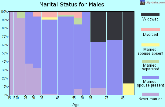 Dayton marital status for males