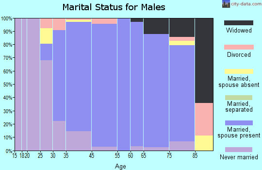 Emerson marital status for males