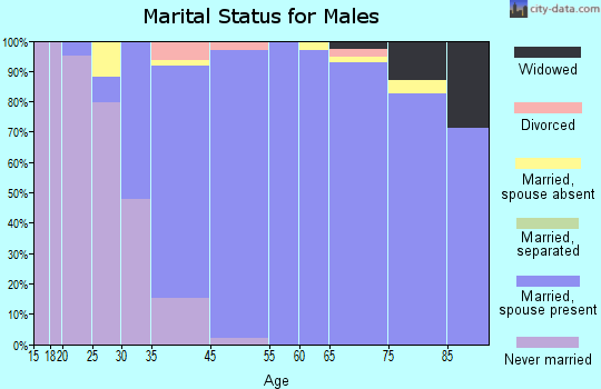 Englewood Cliffs marital status for males