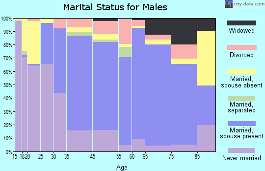 Glassboro marital status for males