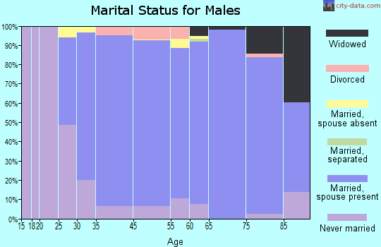 Glen Rock marital status for males