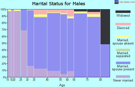 Hillsdale marital status for males