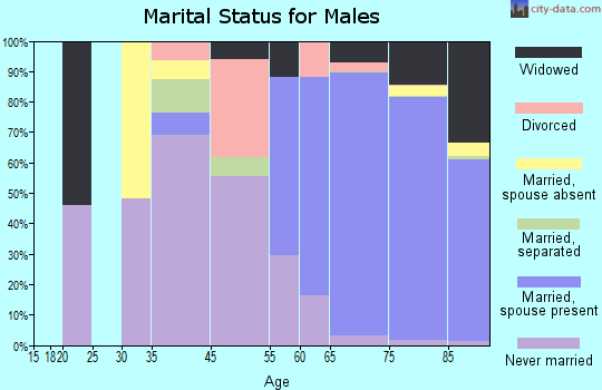 Holiday City-Berkeley marital status for males