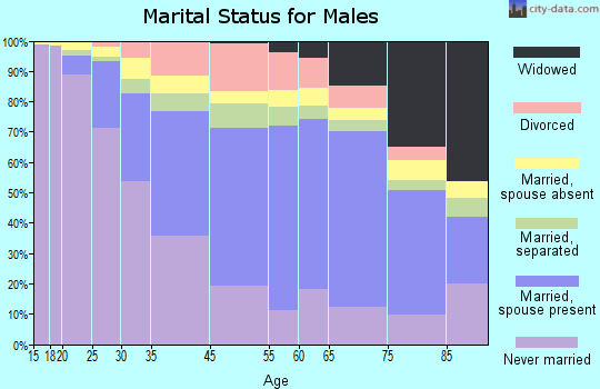 Irvington marital status for males