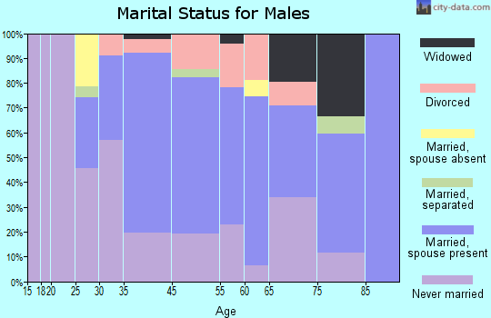 Lambertville marital status for males