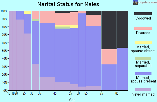 Laurence Harbor marital status for males