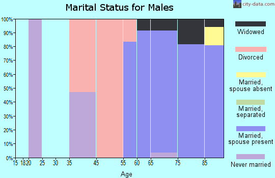 Leisure Knoll marital status for males