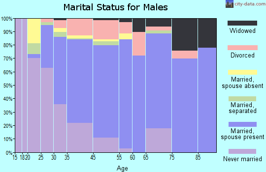 Little Ferry marital status for males
